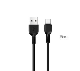  Кабель USB - 8 pin HOCO X20, 3.0м, круглый, 2.1A, силикон, цвет: чёрный (1/30/300) 