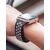  Ремешок силиконовый двухцветный для Apple watch - 38-40 mm (S3/S4/S5 SE/S6), черно-белый 
