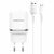  Адаптер Сетевой с кабелем Borofone BA36A High 1USB/5V/3A QC3.0 +Type-C (white) (133681) 