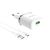  Адаптер Сетевой с кабелем Borofone BA36A High 1USB/5V/3A QC3.0 +Type-C (white) (133681) 