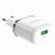  Адаптер Сетевой с кабелем Borofone BA36A High 1USB/5V/3A QC3.0 +Type-C (white) (133681) 