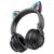  Bluetooth-наушники полноразмерные Borofone BO18 cat ear (black) (213599) 