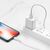  Кабель USB HOCO X37 Cool USB - Lightning, 2.4А, 1 м, белый 