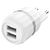 Сетевое зарядное устройство HOCO C41A Wisdom 2xUSB с Кабелем USB - Micro, 2.4A, 10.8W, белый 