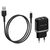  Сетевое зарядное устройство BOROFONE BA25A Outstanding 2xUSB с Кабелем USB - Lightning, 2.4A, черный 