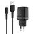  Сетевое зарядное устройство BOROFONE BA25A Outstanding 2xUSB с Кабелем USB - Lightning, 2.4A, черный 