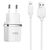  Сетевое зарядное устройство HOCO C11 Smart 1xUSB с Кабелем USB - Lightning, 1A, 5W, белый 