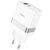  Сетевое зарядное устройство HOCO N21 Extension speed 1xUSB + 1xUSB-C с Кабелем Type-C - Lightning, 3A, 20W, белый 