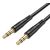  HOCO UPA24/ AUX аудио кабель/3.5 mm jack - 3.5 mm jack/ 1m/ позолоченные контакты/ Нейлон/ Black 