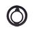  Держатель кольцо (Ring) Popsockets SafeMag металлическое (black) (222709) 