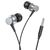  Проводные наушники BOROFONE BM73 Platinum, Jack 3.5mm, 1.2 м, серый металлик 