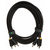  Кабель аудио Greenconnect GCR-51821 3.0m 3хRCA/3хRCA gold черный 