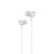  Наушники вакуумные для AUX разъема с микрофоном  длина 1.2м Hoco M37 Pleasant (White) 