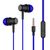  Наушники вакуумные AUX разъём с МК без рег.громкости длина 1.2м More Choice G36 (Dark Blue) 