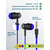  Наушники вакуумные AUX разъём с МК без рег.громкости длина 1.2м More Choice G36 (Dark Blue) 
