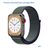  Ремешок нейлоновый Great Case Sport для Apple Watch 38/40/41 мм, 225мм, на липучке, синий перламутровый (1) 