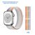  Ремешок нейлоновый Great Case Sport для Apple Watch 42/44/45/49 мм, 255мм, на липучке, бледно-радужный (32) 