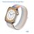  Ремешок нейлоновый Great Case Sport для Apple Watch 42/44/45/49 мм, 255мм, на липучке, бледно-радужный (32) 
