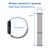  Ремешок нейлоновый Great Case Sport для Apple Watch 42/44/45/49 мм, 255мм, на липучке, бледно-радужный (32) 