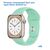  Ремешок силиконовый Great Case Sport для Apple Watch 38/40/41 мм, 225мм, на кнопке, ярко-мятный (50) 
