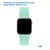 Ремешок силиконовый Great Case Sport для Apple Watch 38/40/41 мм, 225мм, на кнопке, ярко-мятный (50) 
