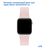  Ремешок силиконовый Great Case Sport для Apple Watch 42/44/45/49 мм, 235мм, на кнопке, пудровый (19) 