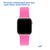  Ремешок силиконовый Great Case Sport для Apple Watch 42/44/45/49 мм, 235мм, на кнопке, ярко-розовый (47) 