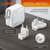  LDNIO Q408/ Сетевое ЗУ GaN + Кабель PD 100W/ PD+PPS+QC 4+/ 4 USB/  Выход: 3.3-20V, max 100W/ White 