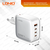  LDNIO Q408/ Сетевое ЗУ GaN + Кабель PD 100W/ PD+PPS+QC 4+/ 4 USB/  Выход: 3.3-20V, max 100W/ White 