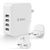  СЗУ TTEC 2SC02BUK Quattro Worldwide Travel Charger 5.1A/25W 4 USB-A Port EU/GB/USA White 
