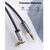  Кабель UGREEN AV119 10598 3.5mm Male to 3.5mm Male Straight to angle flat Cable 1.5m Black 