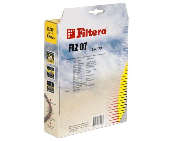  Мешки для пылесоса Filtero FLZ 07 (4 штуки) ЭКСТРА Bork, Zelmer 