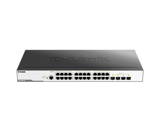  Коммутатор D-Link DGS-3000-28L/B1A 24G 4SFP управляемый 