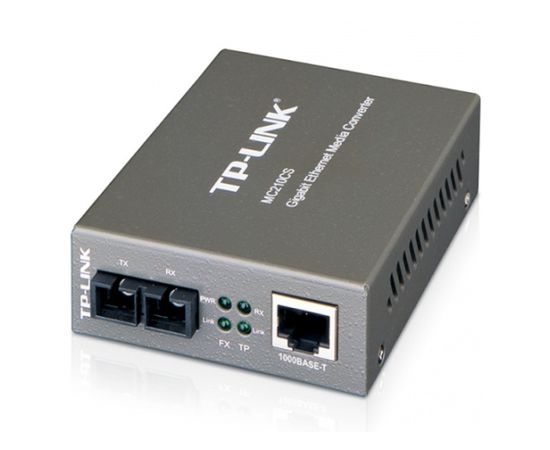  Медиаконвертер TP-Link MC210CS 1000Mbit RJ45 1000Mbit SC 