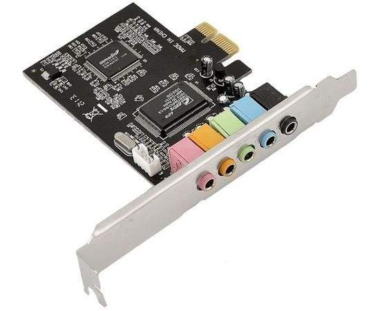  Звуковая карта ASIA PCIE 8738 6C (C-Media CMI8738 (LX/SX) 5.1 bulk 