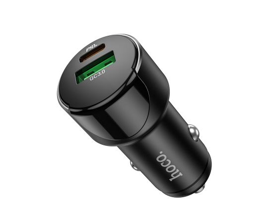  АЗУ HOCO Z42 Light road 2USB digital display PD20W, QC3.0 (чёрный) 