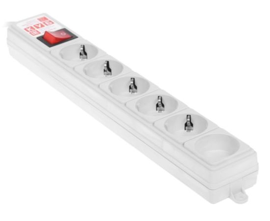  Сетевой фильтр Power Cube SPG(5+1)-B-15/20 5.0м, 6 розеток,серый 