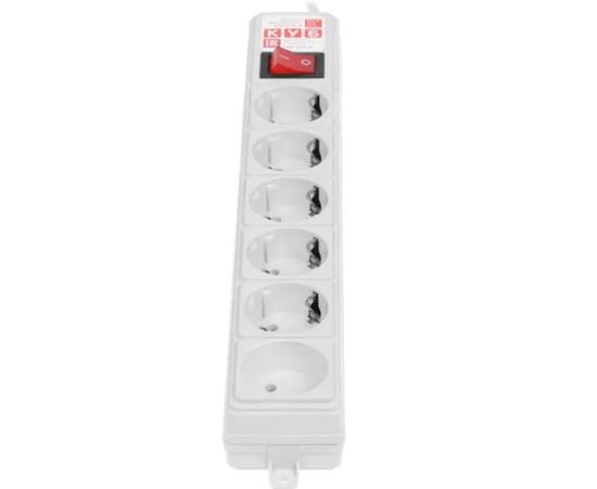  Сетевой фильтр Power Cube SPG(5+1)-B-15/20 5.0м, 6 розеток,серый 