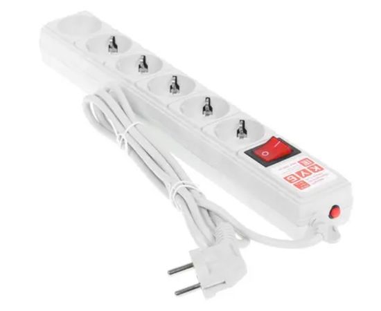  Сетевой фильтр Power Cube SPG(5+1)-B-15/20 5.0м, 6 розеток,серый 