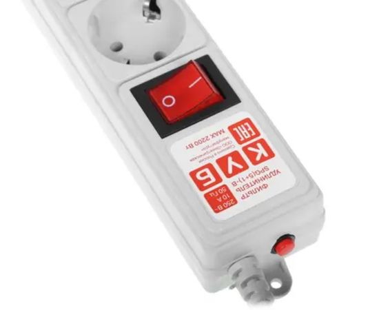  Сетевой фильтр Power Cube SPG(5+1)-B-15/20 5.0м, 6 розеток,серый 