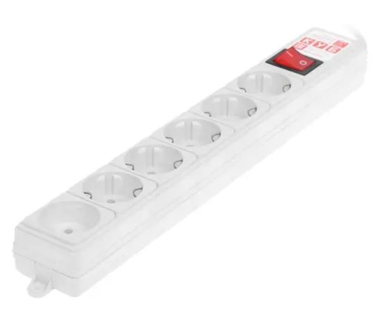  Сетевой фильтр Power Cube SPG(5+1)-B-15/20 5.0м, 6 розеток,серый 