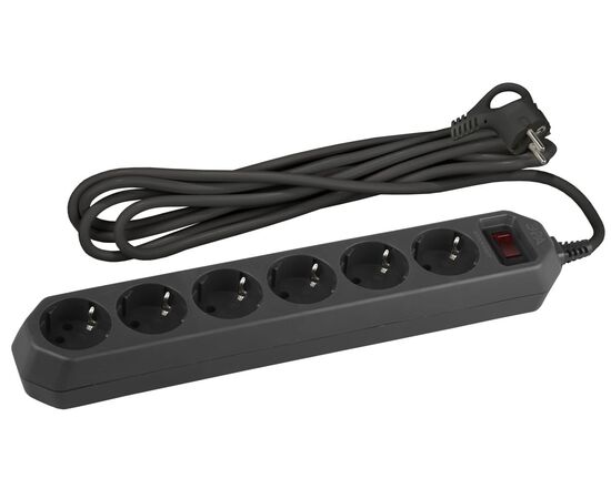  Сетевой фильтр ЭРА USF-6es-5m-B-BOX (Б0037265) 6 розеток 5 м черны 