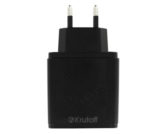  СЗУ Krutoff CH-08 USB-C+USB-A, PD3.0, QC3.0, 18W (black) 