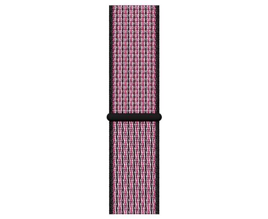  Ремешок Krutoff Nylon для Apple Watch 38/40mm (pink/black) 1 