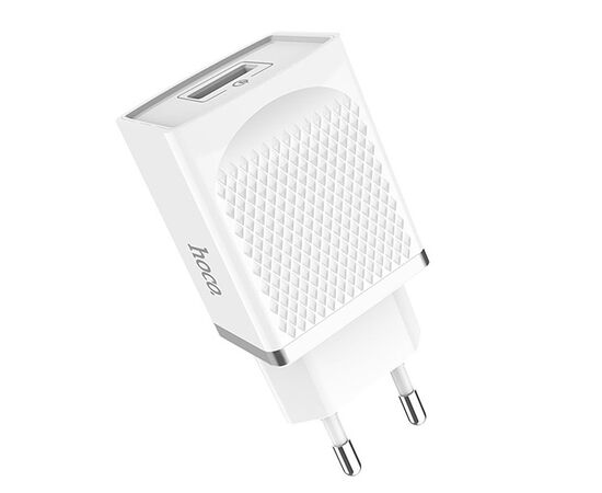  Адаптер Сетевой Hoco C42A 1USB/5V/3A QC 3.0 (white) 