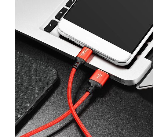  Кабель USB - Type-C Hoco X14 Times Speed (200 см) (red/black) 