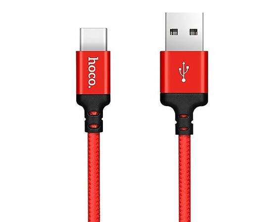  Кабель USB - Type-C Hoco X14 Times Speed (200 см) (red/black) 