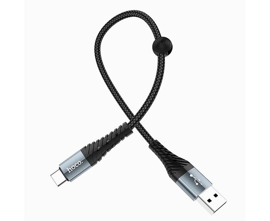  Кабель USB - Type-C Hoco X38 Cool Charging (25 см) (black) 