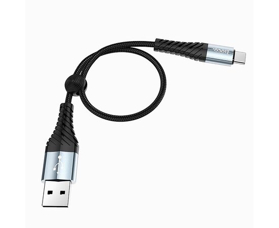  Кабель USB - Type-C Hoco X38 Cool Charging (25 см) (black) 