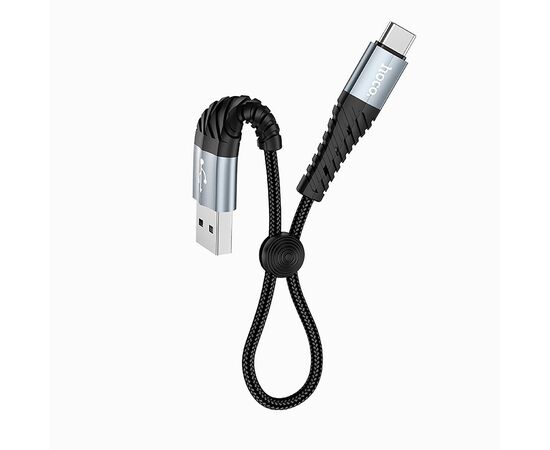  Кабель USB - Type-C Hoco X38 Cool Charging (25 см) (black) 